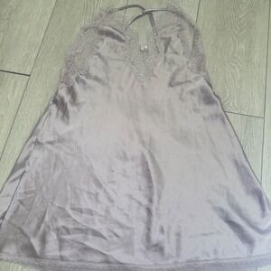 Victoria's‎ Secret chemise lilac light lace low back sexy sheer bow size small